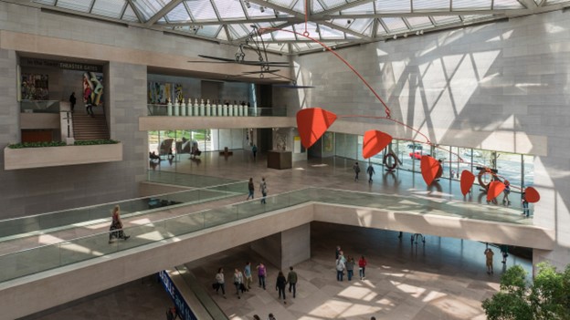National Gallery of Art East Building atrium with Calder mobile NGA